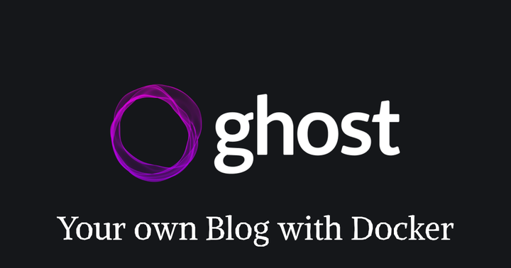 Setup your own blog with Ghost and Docker