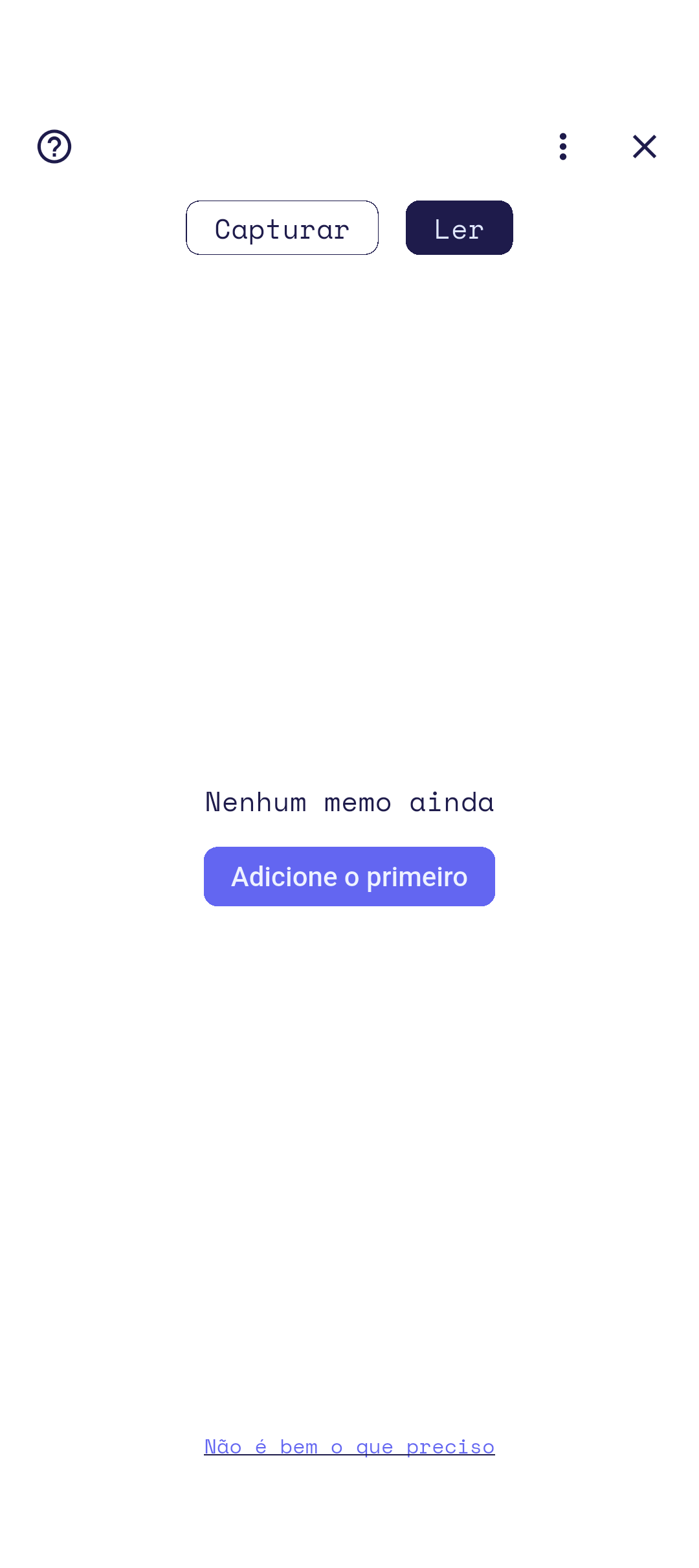 Lista de memos com a nova entrada