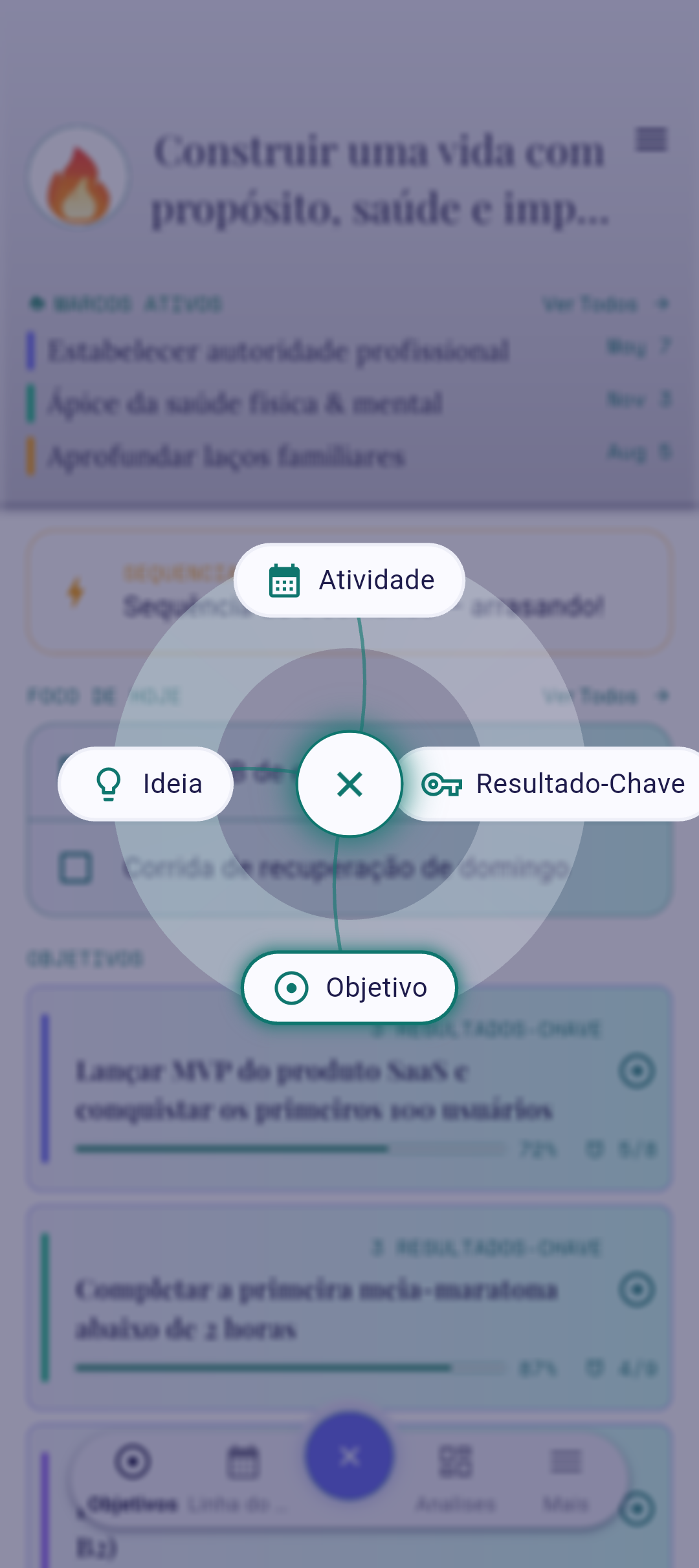 Dial QuickPlus com Ideia destacada