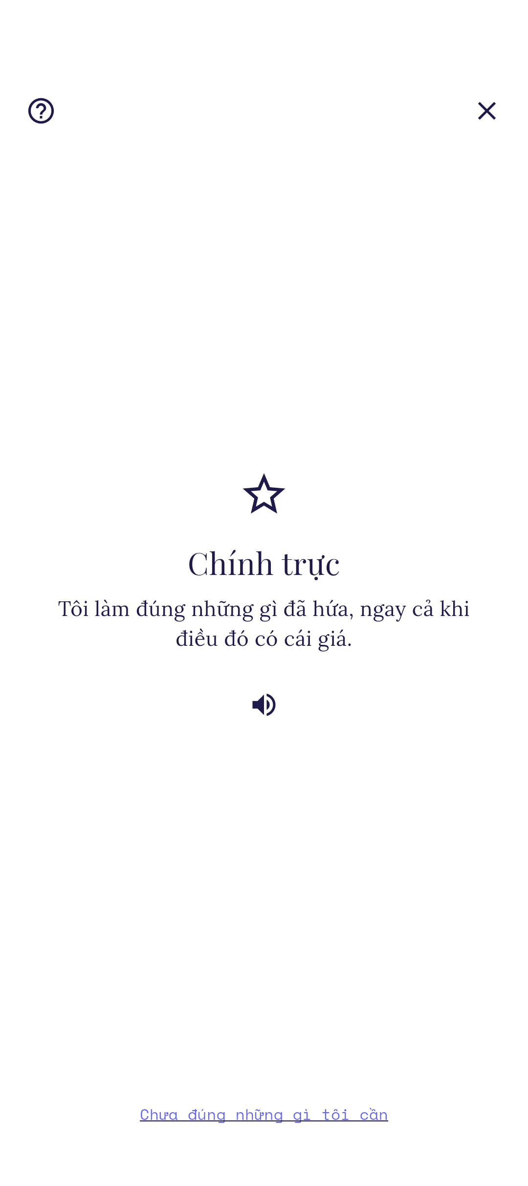 Công cụ Giá trị cốt lõi với nút Chỉnh sửa hiển thị